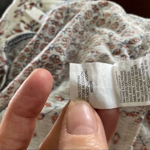 Lucky Top Sleeveless V-Neck Print Sz S Crop Top - Picture 15 of 15